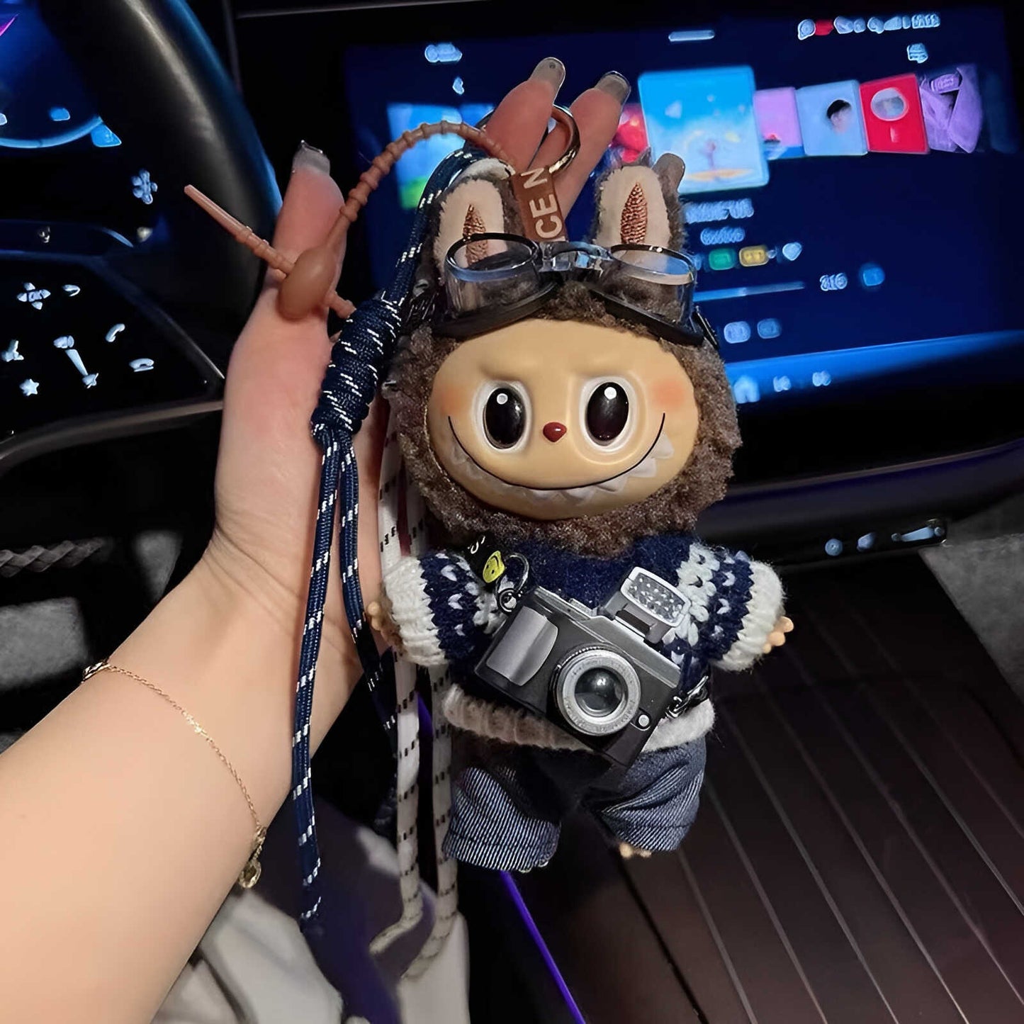 labubu doll doll plush labubu bag charm keychain