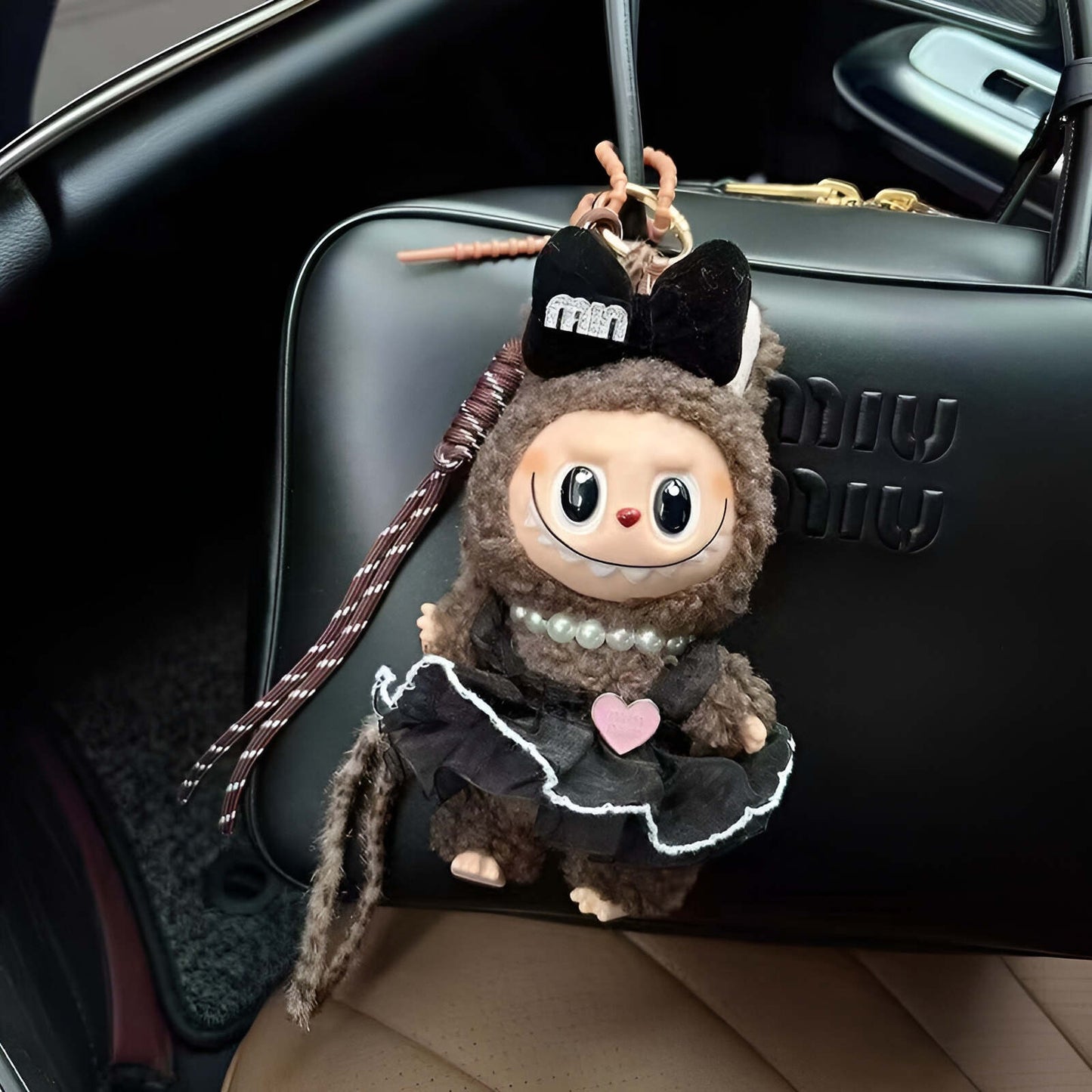 labubu doll doll plush labubu bag charm keychain