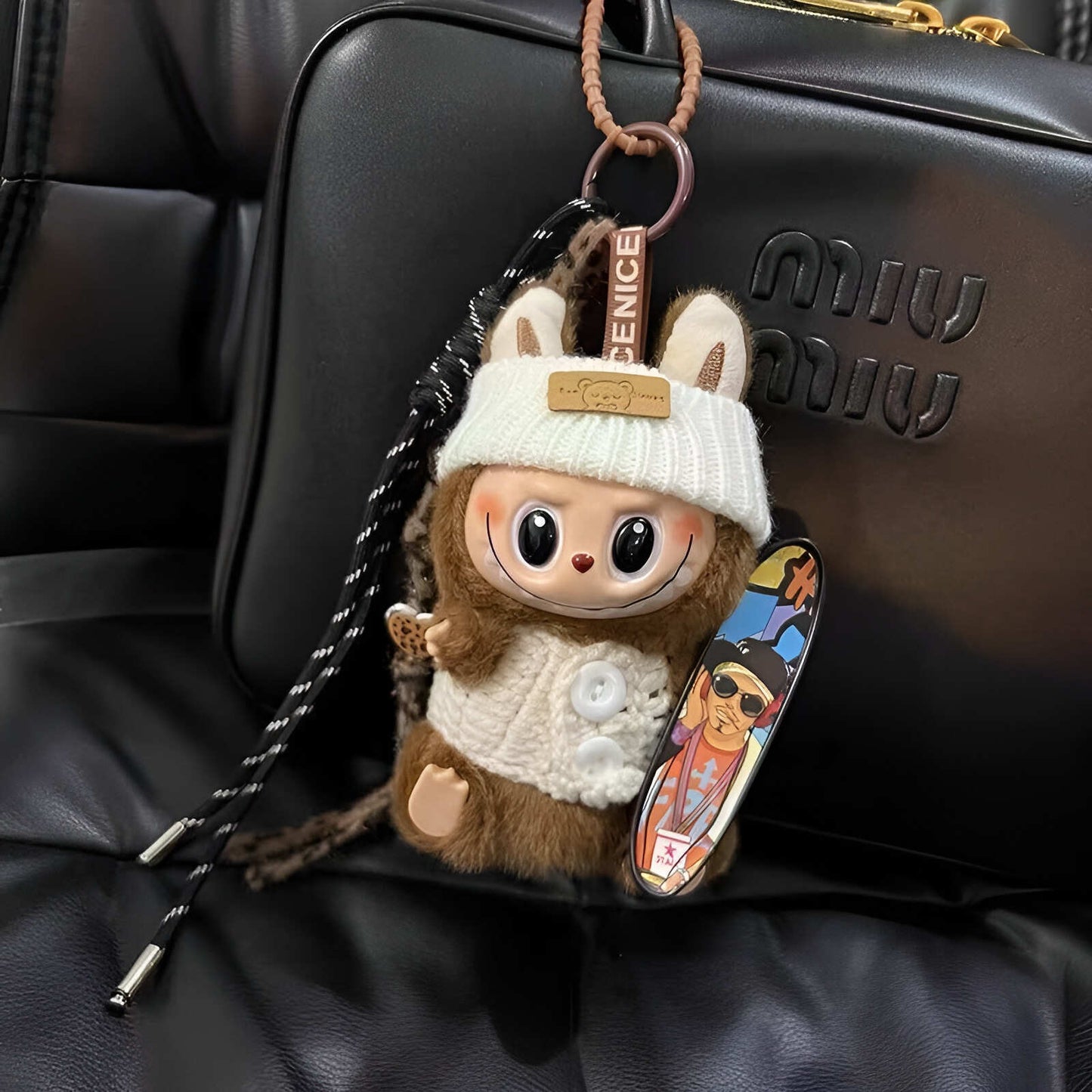 labubu doll doll plush labubu bag charm keychain