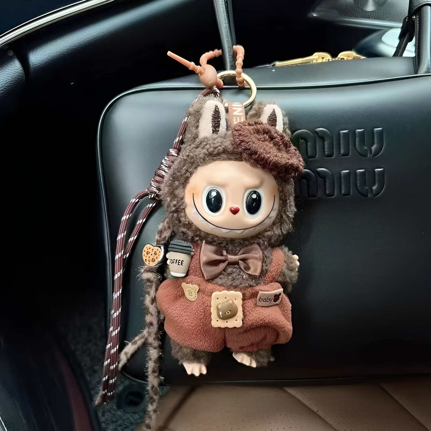 labubu doll doll plush labubu bag charm keychain