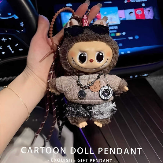 labubu doll doll plush labubu bag charm keychain