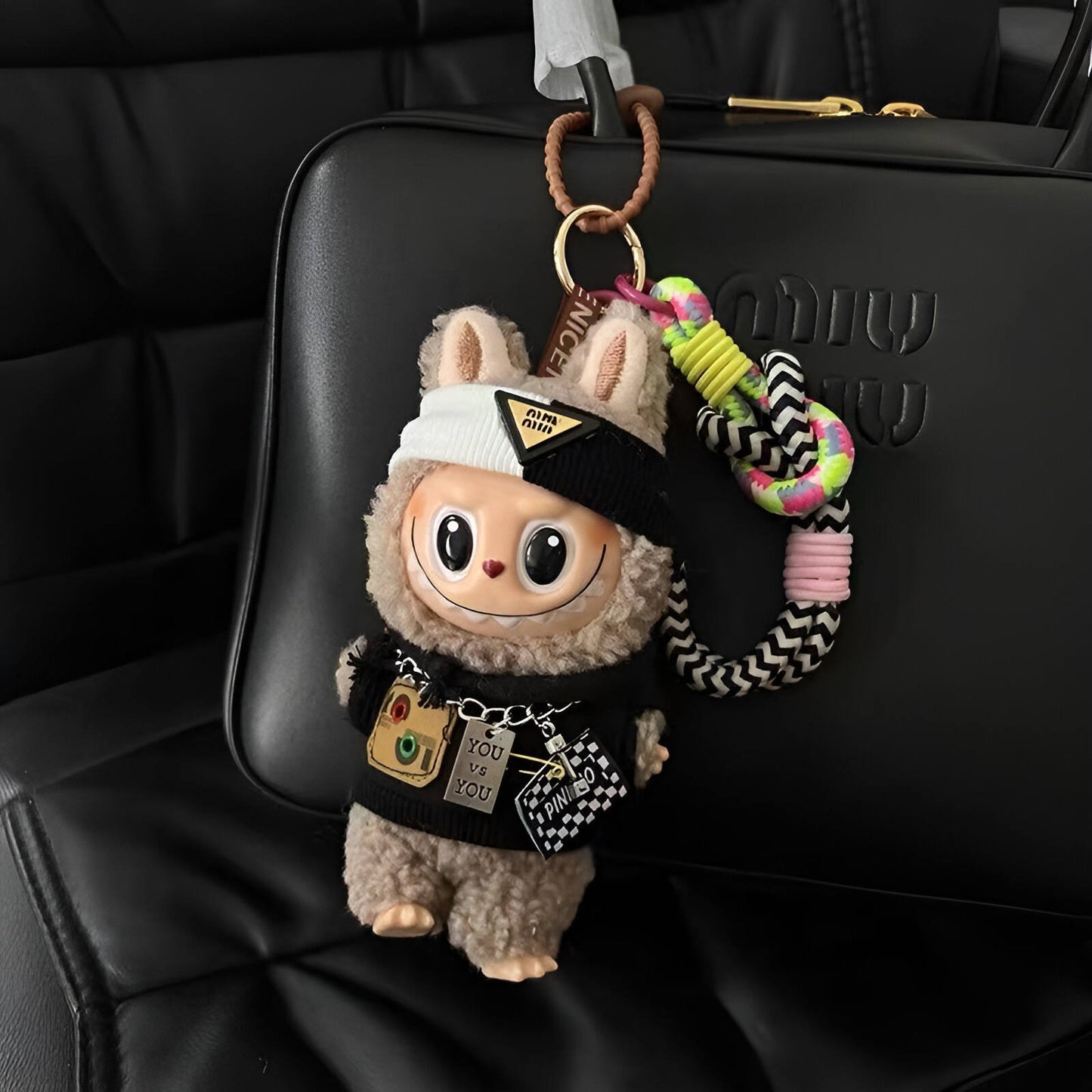 labubu doll doll plush labubu bag charm keychain
