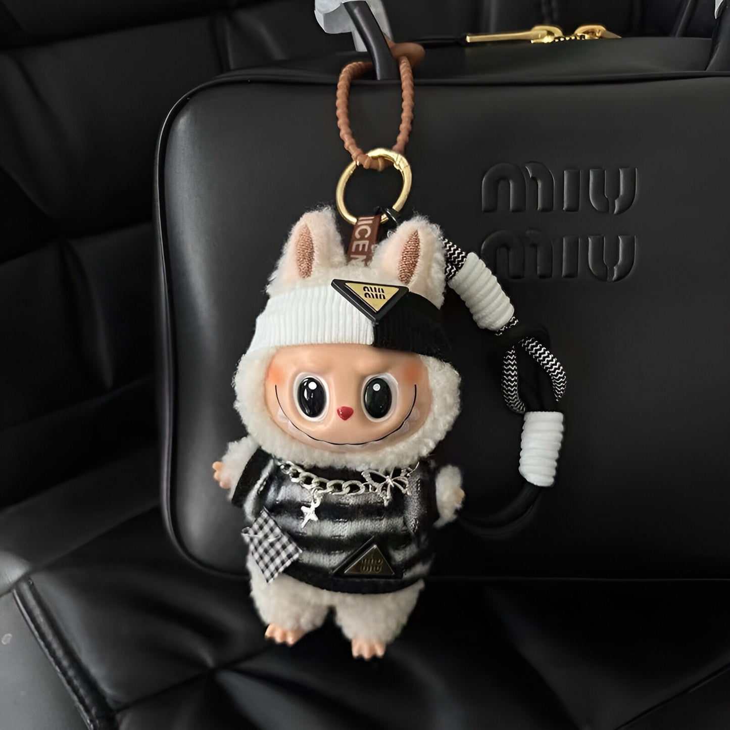 labubu doll doll plush labubu bag charm keychain
