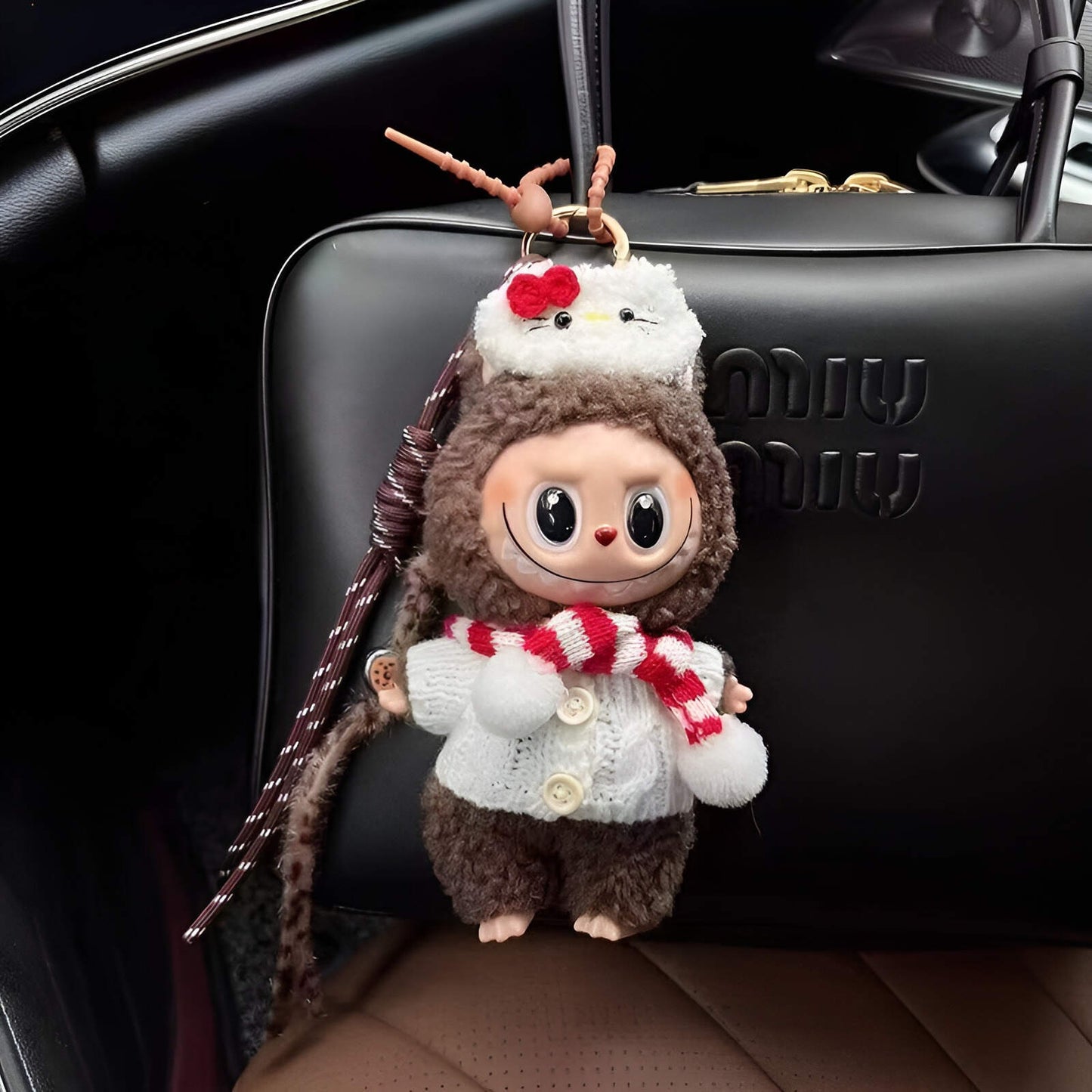 labubu doll doll plush labubu bag charm keychain