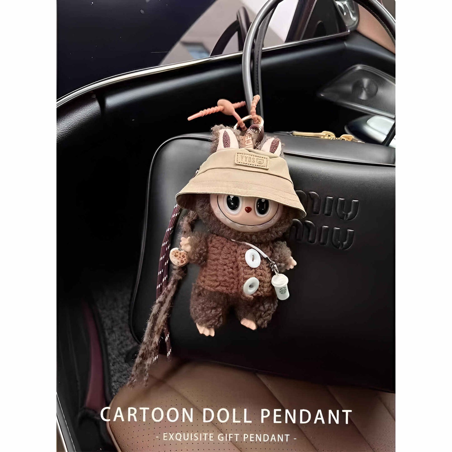 labubu doll doll plush labubu bag charm keychain