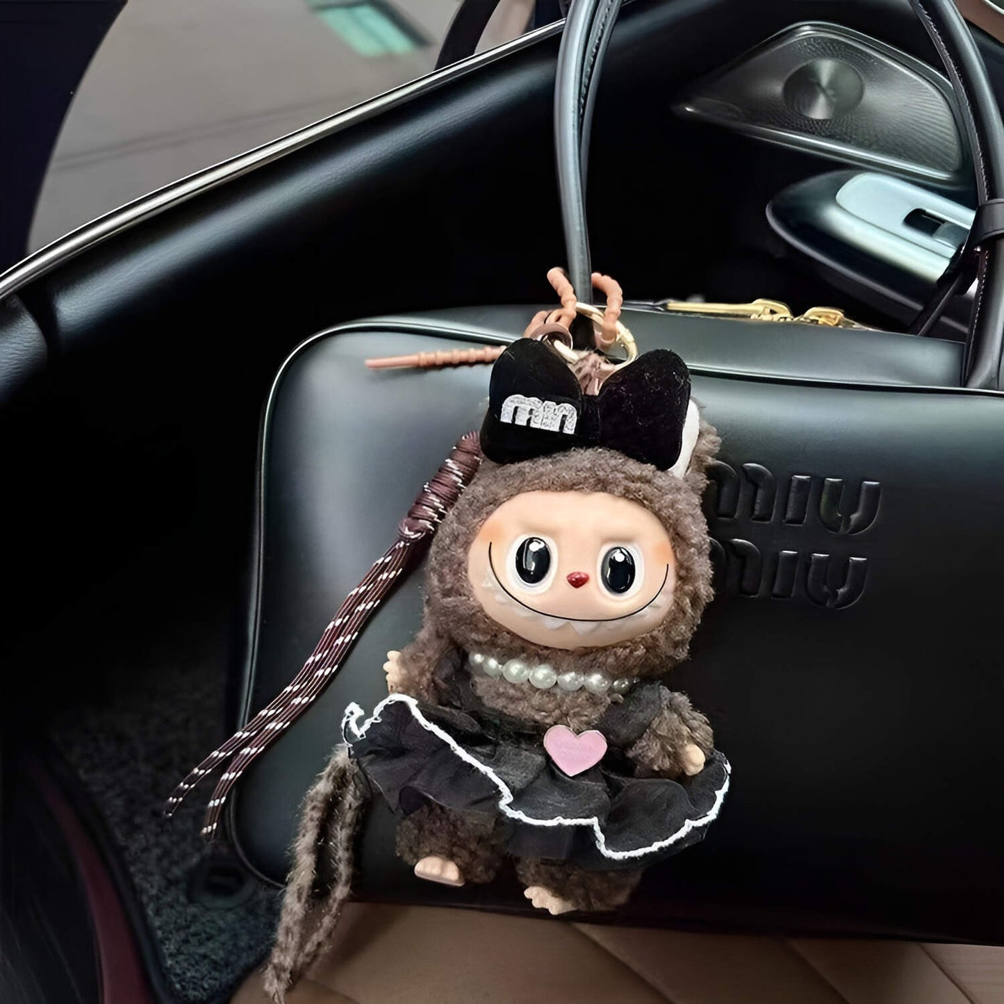 labubu doll doll plush labubu bag charm keychain