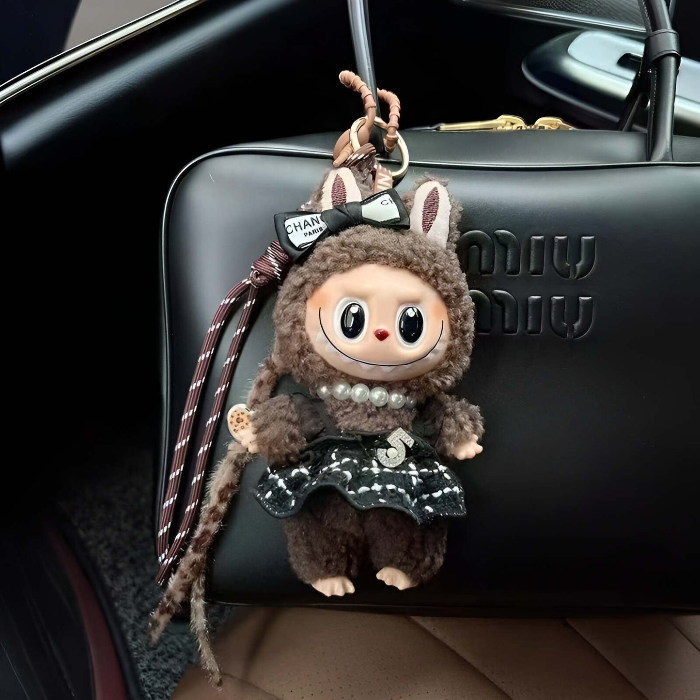 labubu doll doll plush labubu bag charm keychain