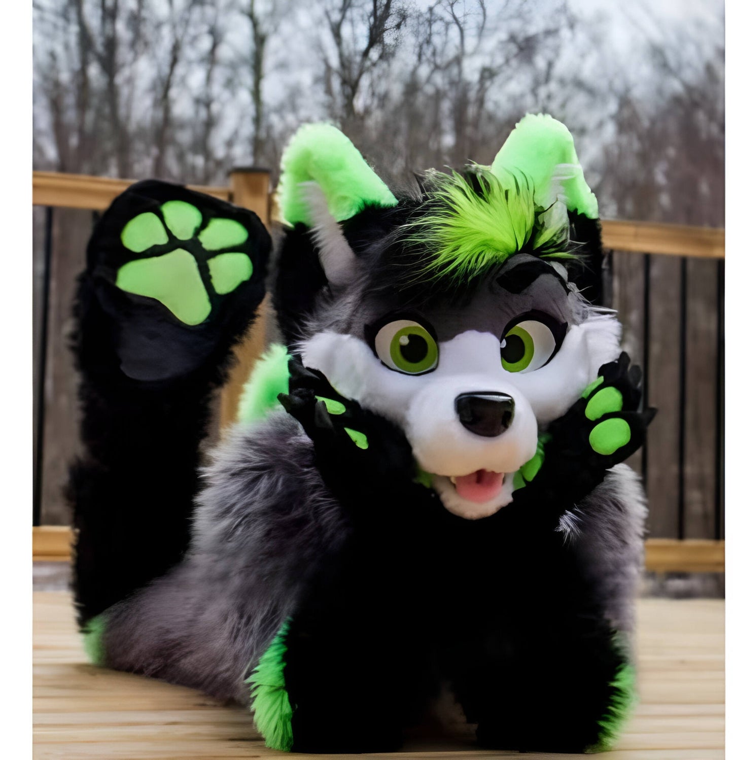 Husky doll clothes  walking cartoon  Halloween costume