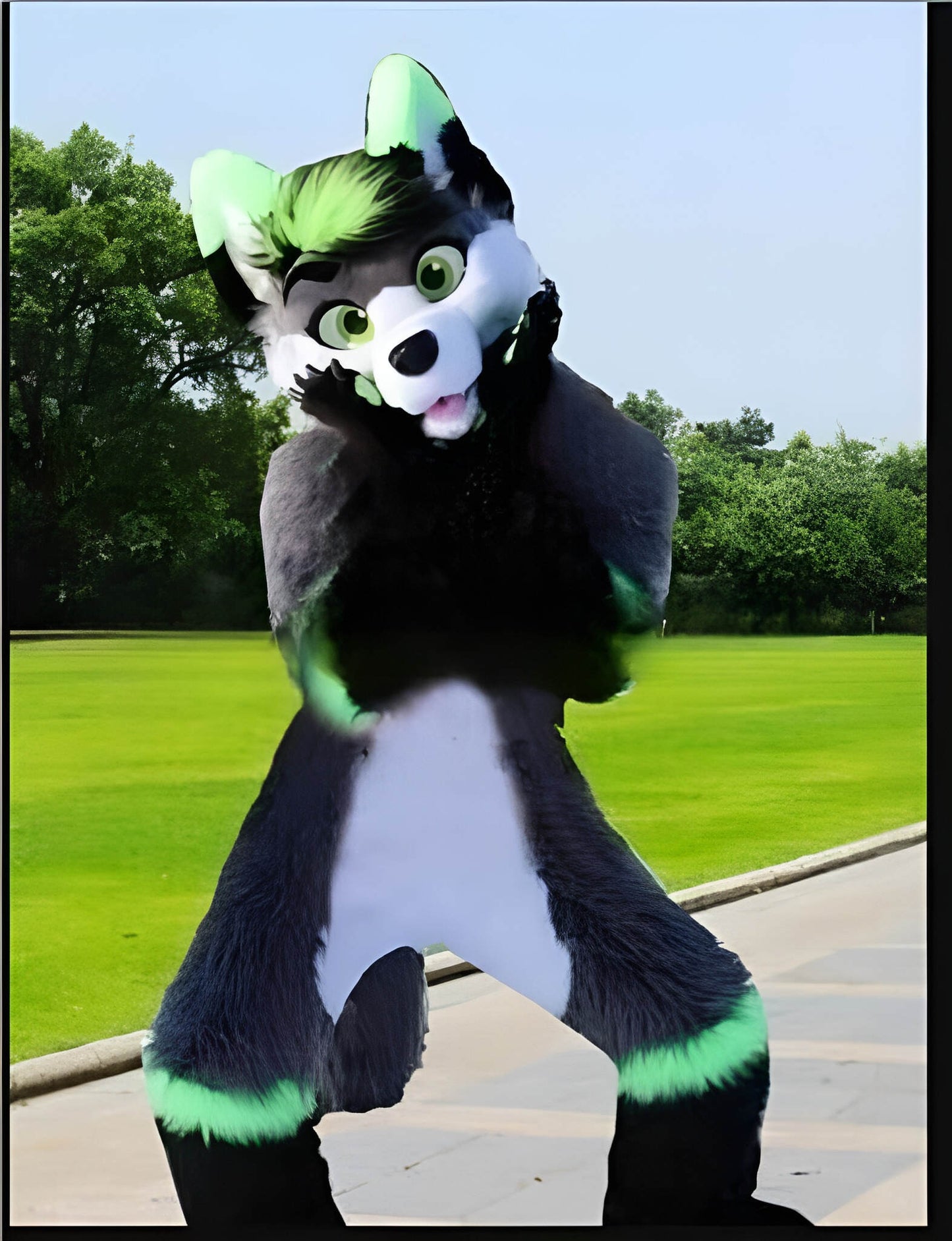 Husky doll clothes  walking cartoon  Halloween costume