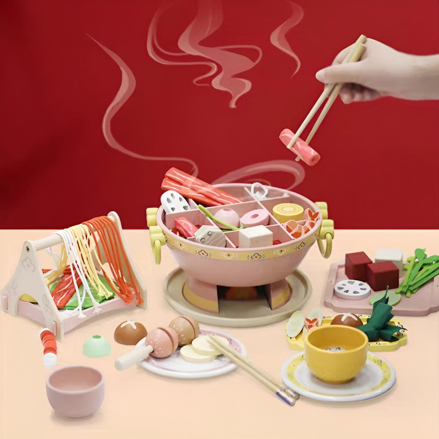 Chinese-style Hot Pot Toy Gift Set